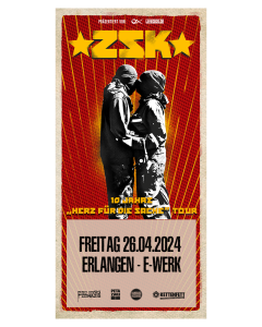 ZSK Ticket '26.04.2024' Erlangen, E-Werk