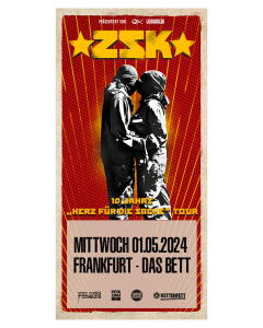 ZSK Ticket '01.05.2024' Frankfurt, Das Bett