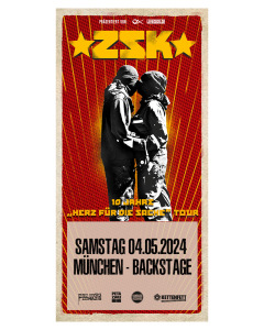 ZSK Ticket '04.05.2024' München, Backstage