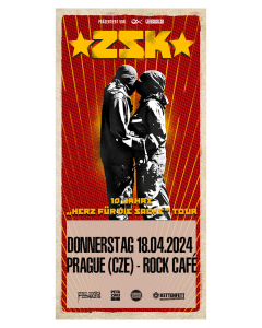 ZSK Ticket '18.04.2024' Prague, Rock Café
