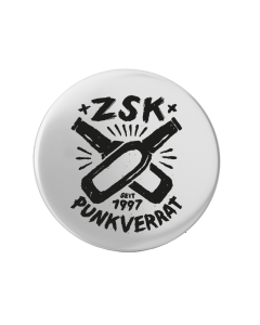 ZSK 'Punkverrat' Button Weiss