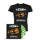 ZSK 'Feuer und Papier' Vinyl Splatter + Shirt Bundle