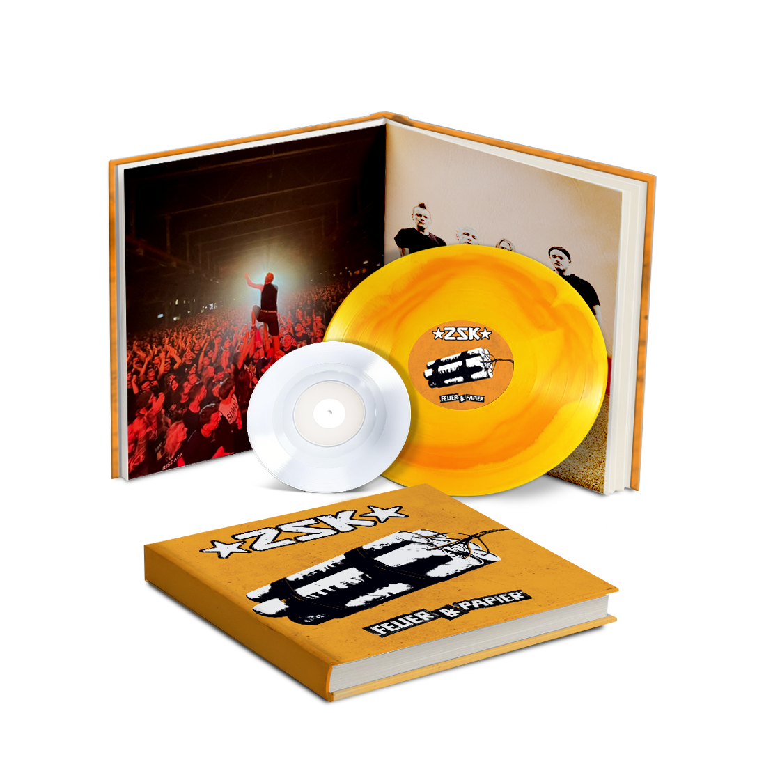 ZSK 'Feuer und Papier' Vinyl Mediabook Signiert + 7