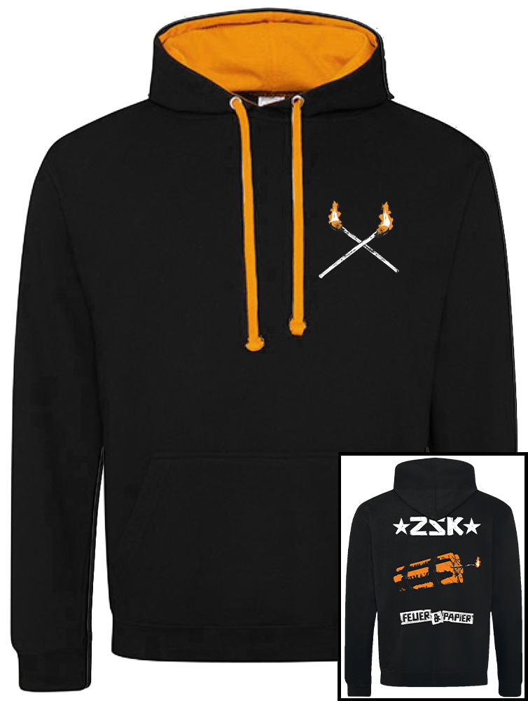 ZSK 'Feuer und Papier' Unisex Kapu