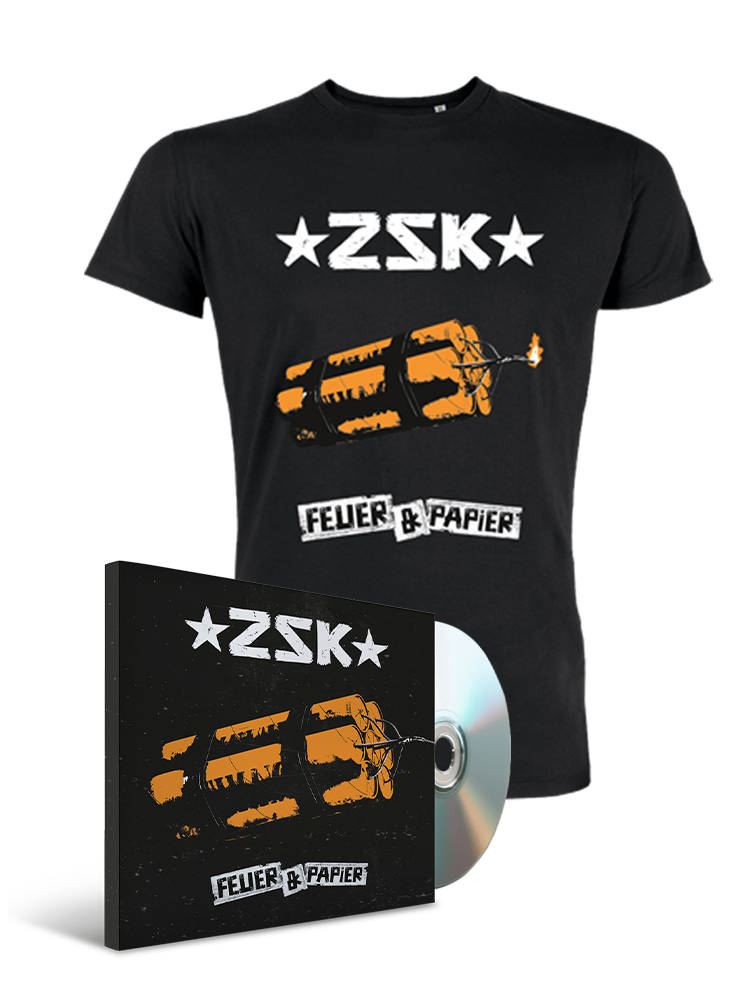 ZSK 'Feuer und Papier' Digipak + Shirt Bundle
